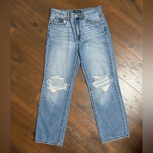 Aeropostale Women’s Skater Blue Ripped Jeans 100% Cotton